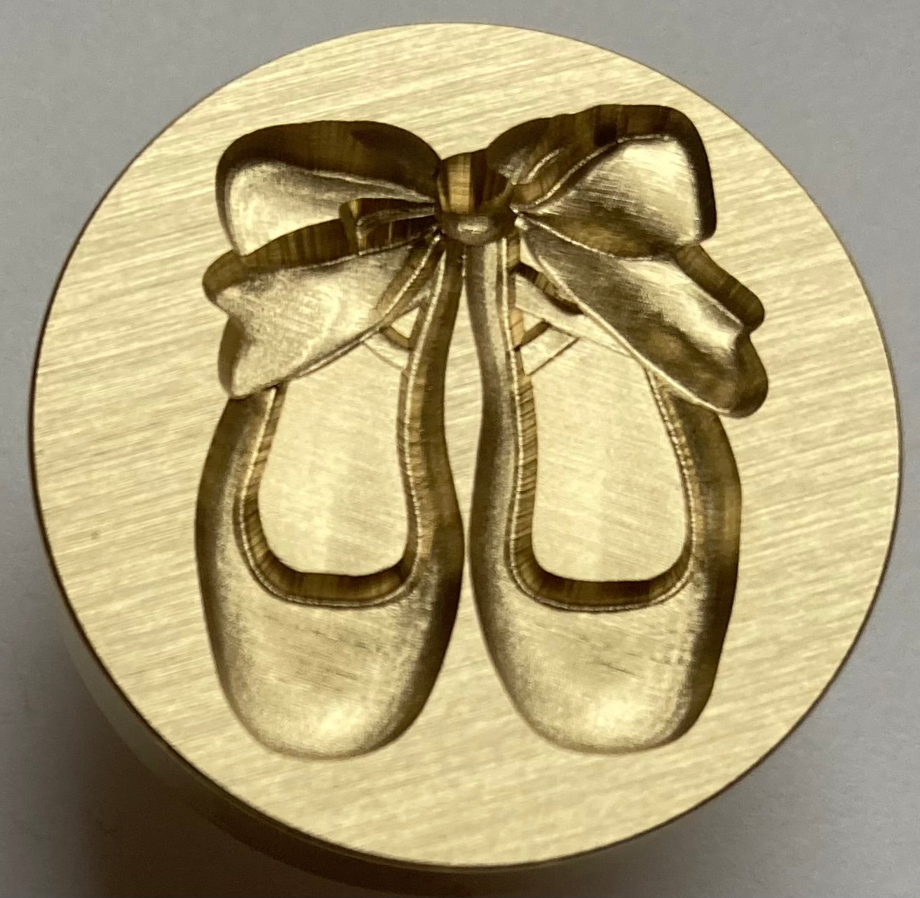 3D Ballet Slippers, 1" Wax Seal Stamp head - adorable for a little girl!