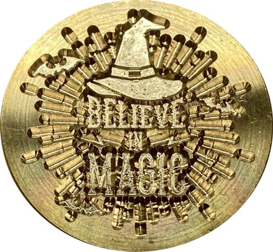 Believe in Magic Wax Seal Stamp Head, 1" diameter