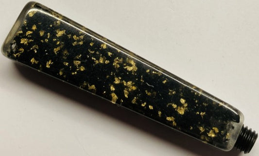 Black (with gold speckles) Angular Resin Wax Seal Stamp Handle