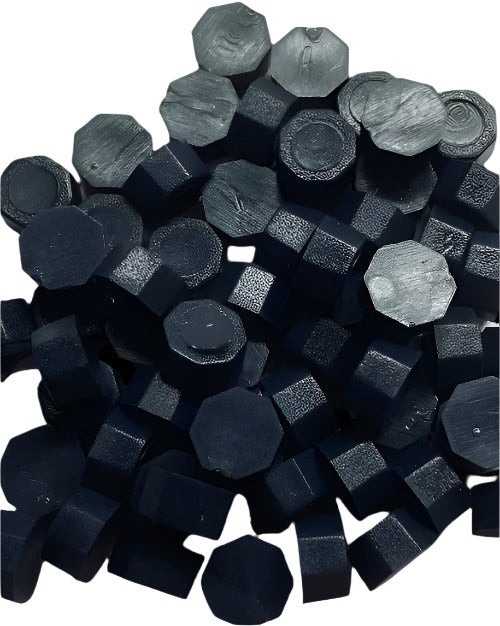 Deep Blue - Almost Black (solid) Sealing Wax Beads for Envelopes & Invitations, approx. 250 beads (3 oz)