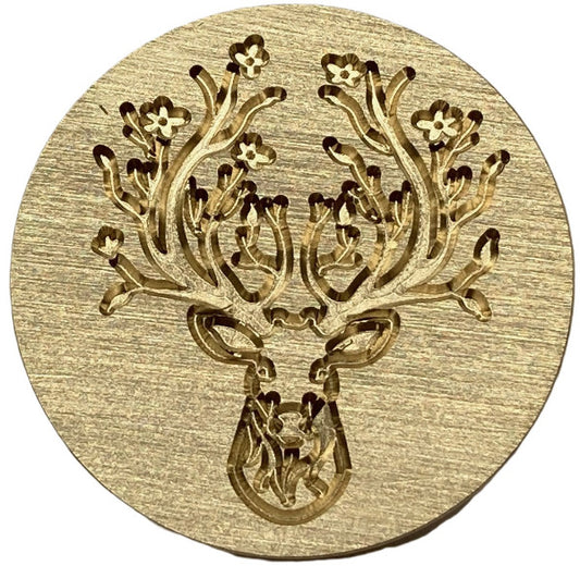 Deer Head with big Antlers - wax seal stamp