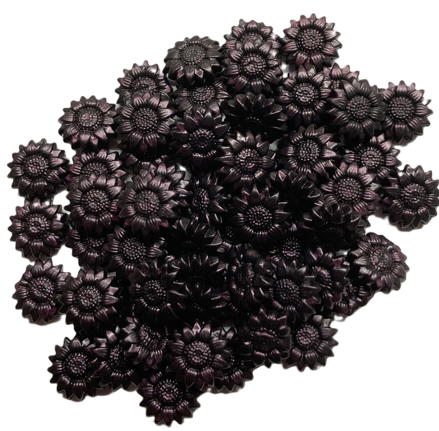 Deep Purple sunflower-shape Sealing Wax Beads for Envelopes & Invitations, 3 ounces (approx. 325 beads)