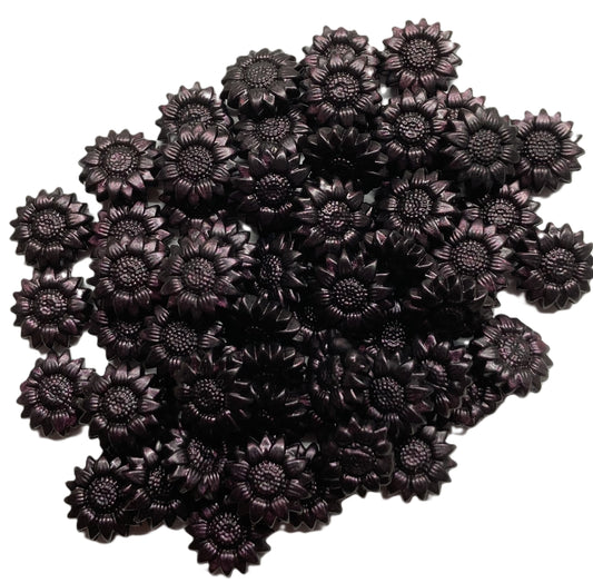 Deep Purple sunflower-shape Sealing Wax Beads for Envelopes & Invitations, 3 ounces (approx. 325 beads)