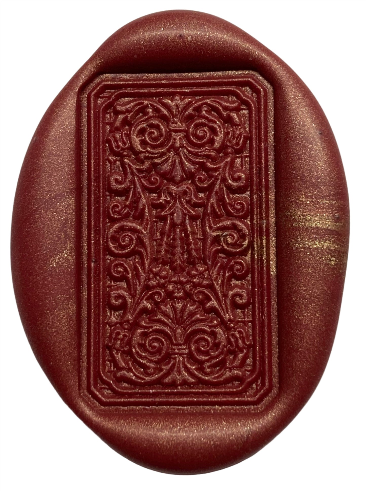 Intricate Flourish in Frame rectangular Wax Seal Stamp head (click for better picture!)
