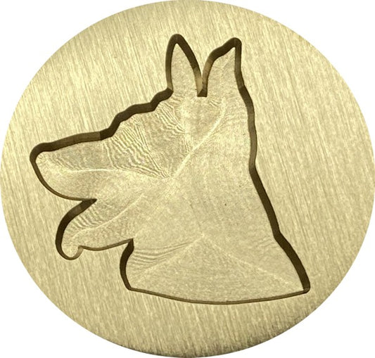 German Shepherd Face silhouette Wax Seal Stamp head for Dog Lovers!