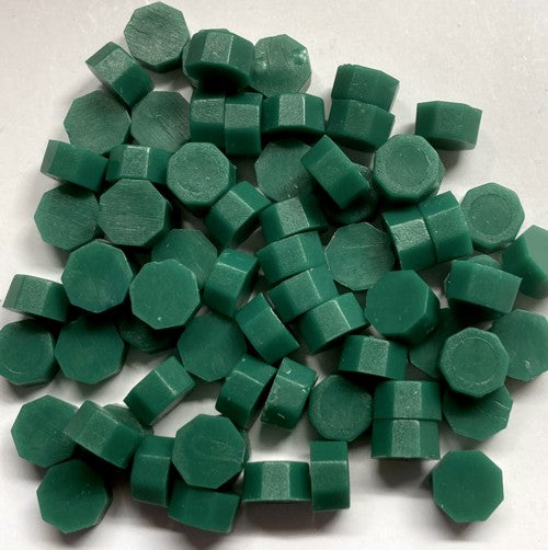 Christmas Green (solid) Sealing Wax Beads for Envelopes & Invitations, approx. 250 beads (3 oz)