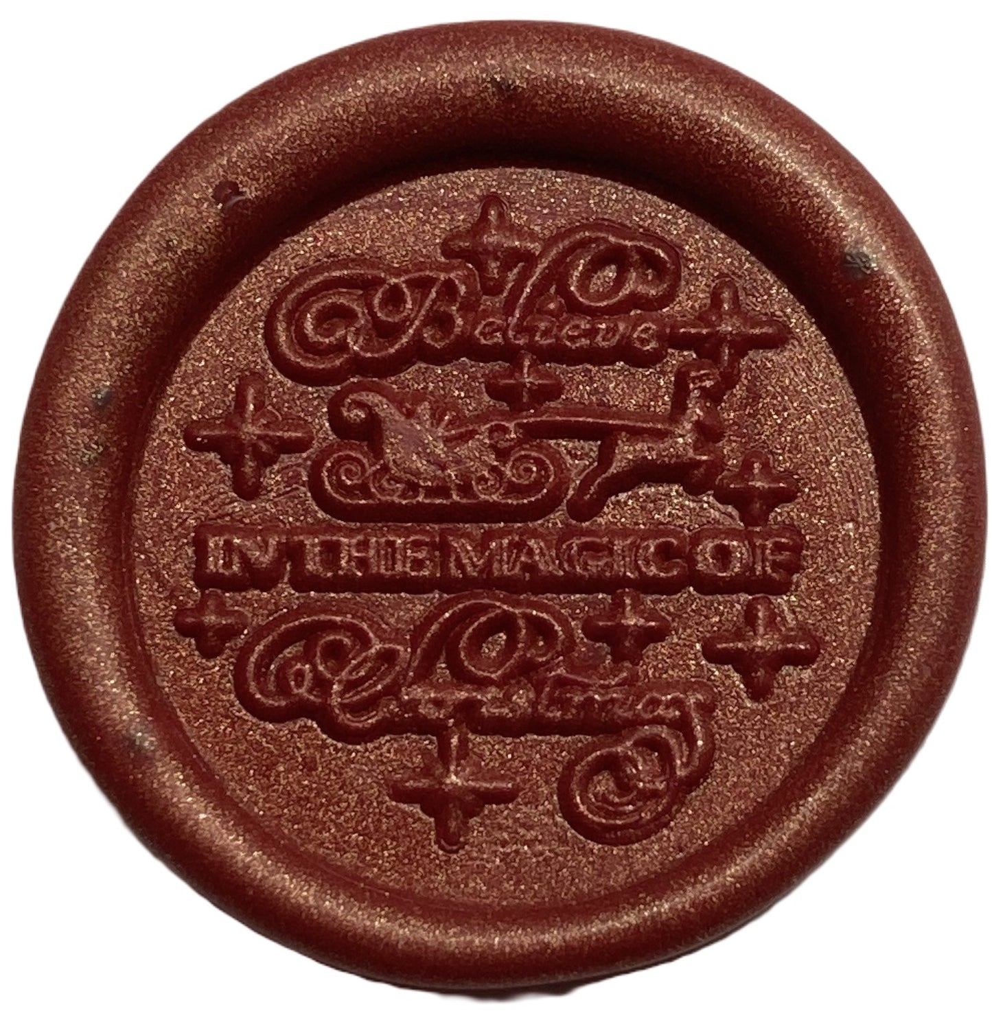 Believe in the Magic of Christmas - 1" diameter Wax Seal Stamp Head