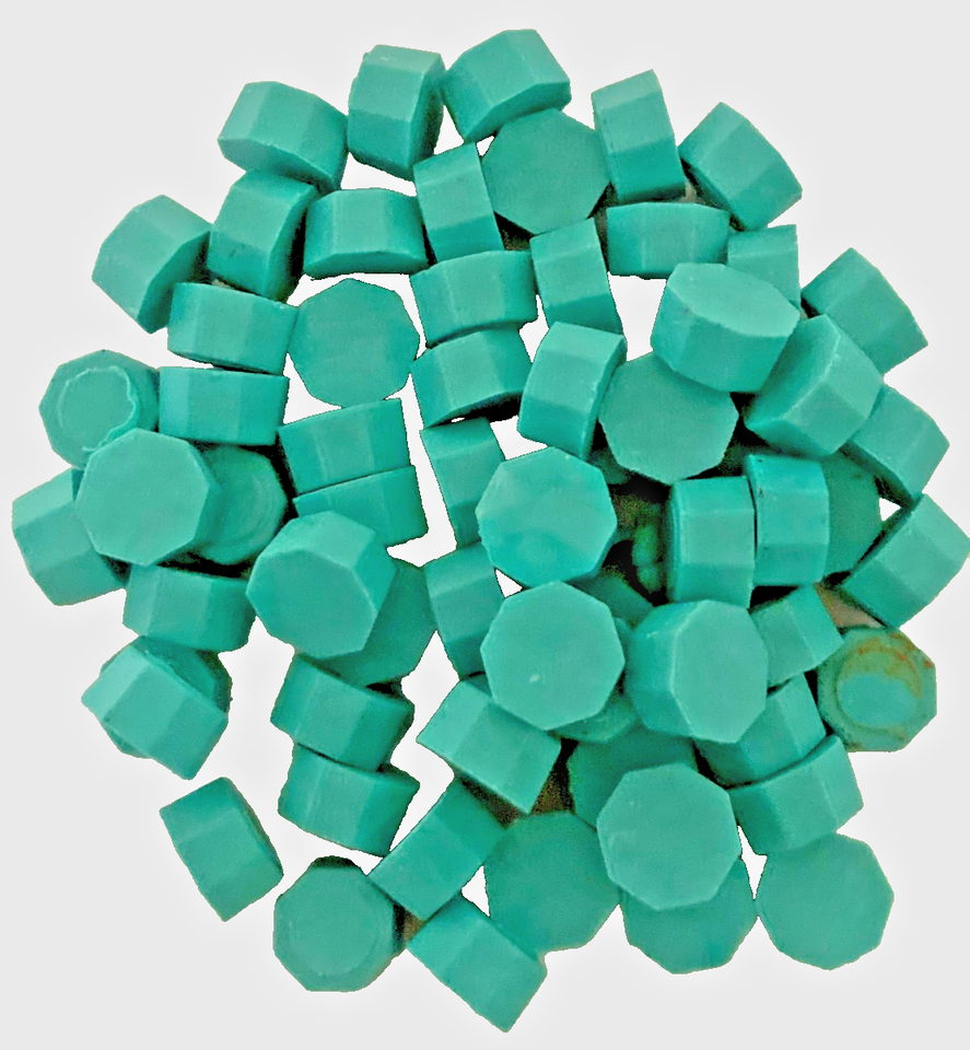 Medium Aqua Sealing Wax Beads