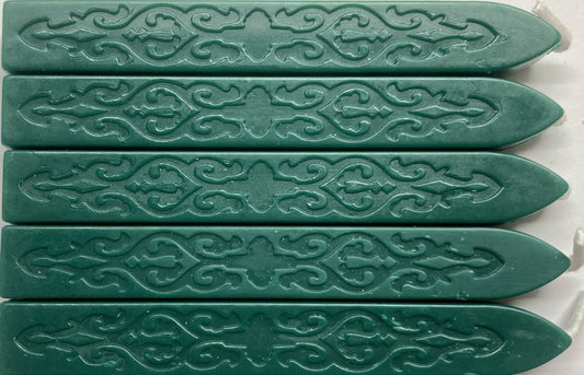 Pine Green Sealing Wax (with wick), 5 Sticks, for Beautiful Wax Seals!