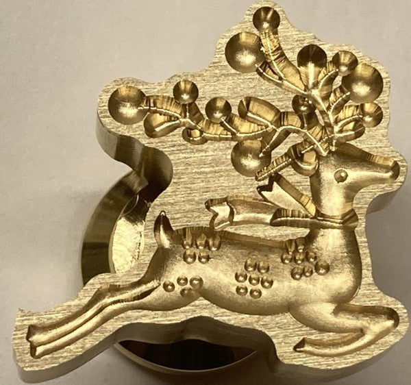 3D Reindeer Shape Wax Seal Stamp head