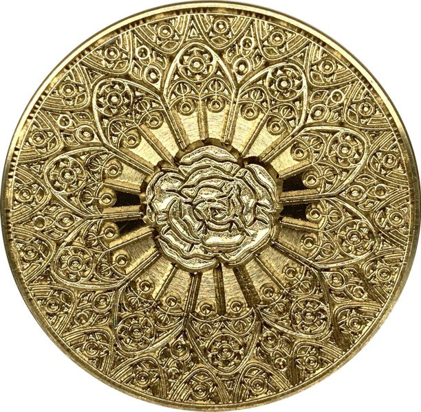 Intricate Rose Mandala Wax Seal Stamp head, beautiful intricate design!