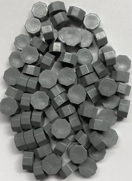 Steel Gray (solid color) Sealing Wax Beads, 3 ounces (approx. 250 beads)