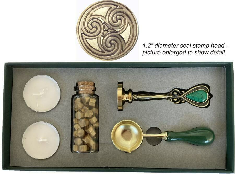 Celtic Spiral Wax Seal Stamp Set