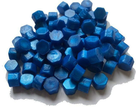 Peacock Blue Sealing Wax Beads for Envelopes & Invitations, approx 250 beads