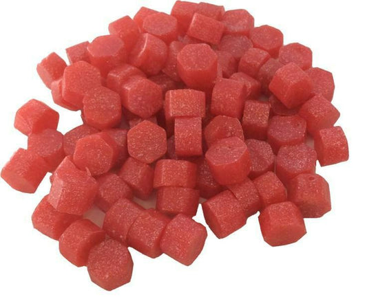 Shimmering Red Sealing Wax Beads for Envelopes & Invitations, approx. 250 beads