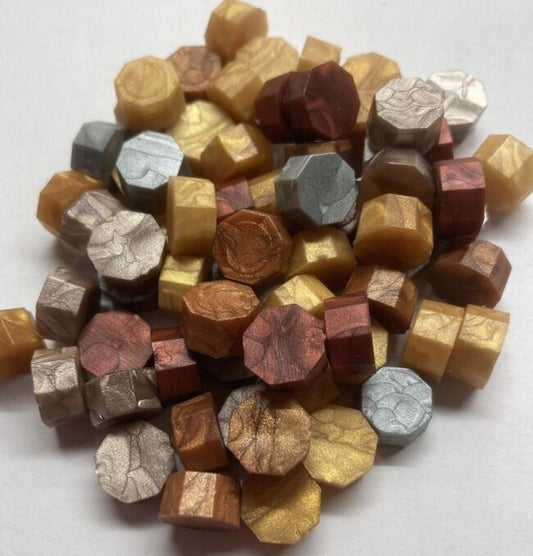 Metallic Color Mix Sealing Wax Beads (approx 250 beads)