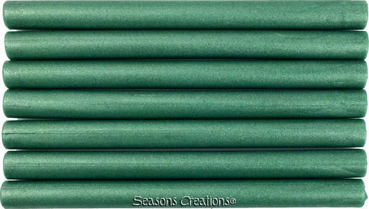 Shimmering Green Flexible Glue Gun Sealing Wax - 7 Sticks (5" long; full-size)