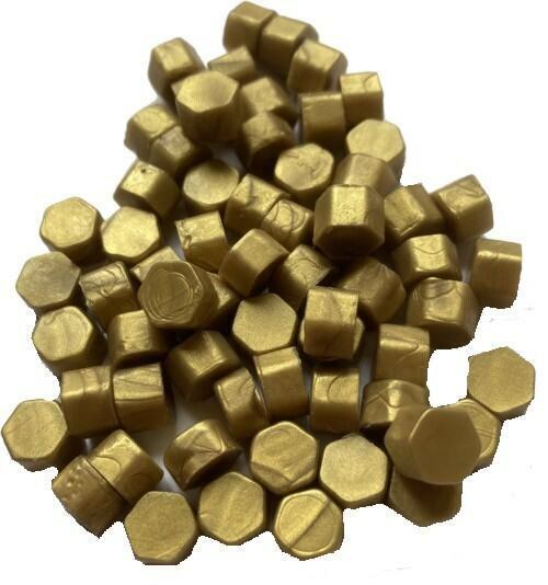 Classic Gold Sealing Wax Beads for Envelopes & Invitations, approx 250 beads