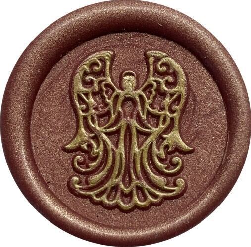 Filigree Angel (papercut look) Wax Seal Stamp Head, 1.2" diameter