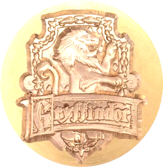 3D Gryffindor Insignia  Wax Seal Stamp Head, 1.2" diameter - Harry Potter