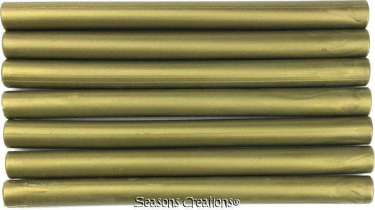 Antique Gold Flexible Glue Gun Sealing Wax - 7 Sticks (5" long, full-size)