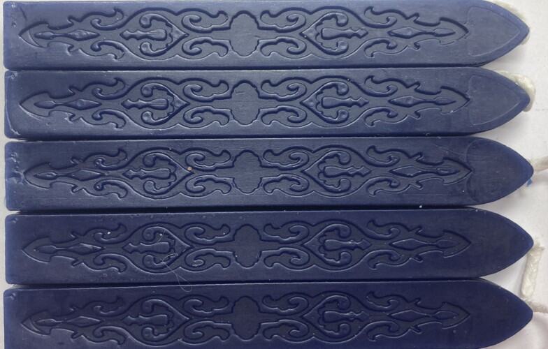 Navy / Dark Blue Sealing Wax (with wick), 5 Sticks, classic color for Wax Seals!