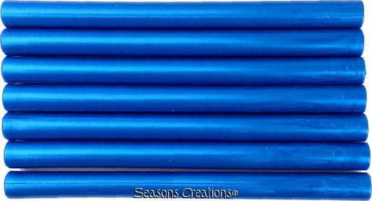 Peacock Blue Flexible Glue Gun Sealing Wax - 7 Sticks (5" long, full-size)