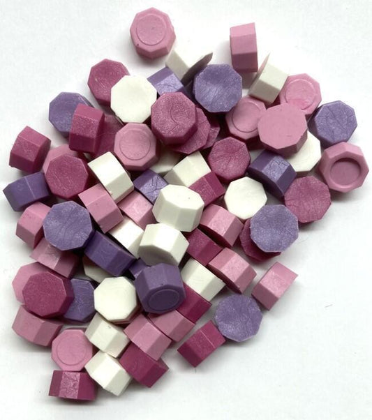 Cotton Candy (pinks, lav, white) Color Mix Sealing Wax Beads (approx 250 beads)