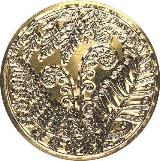 Ferns - Intricately-engraved Wax Seal Stamp head