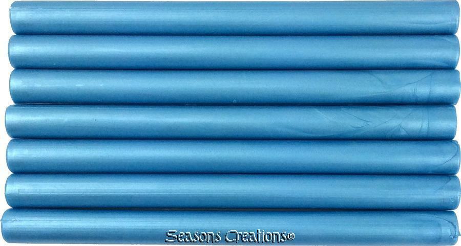 Ocean Blue Flexible Glue Gun Sealing Wax - 7 Sticks (5" long, full-size)