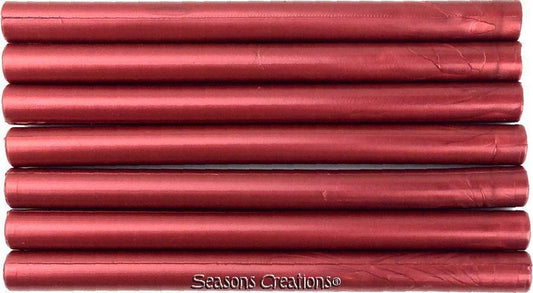 Red Metallic / Pearl Flexible Glue Gun Sealing Wax - 7 Sticks, 5 inches long