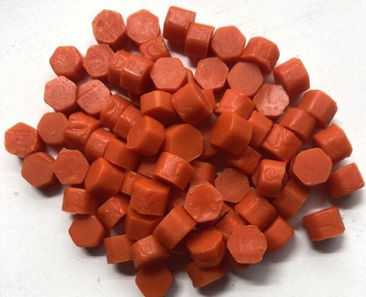 Orange Sealing Wax Beads for Envelopes & Invitations, approx. 250 beads (3 oz)
