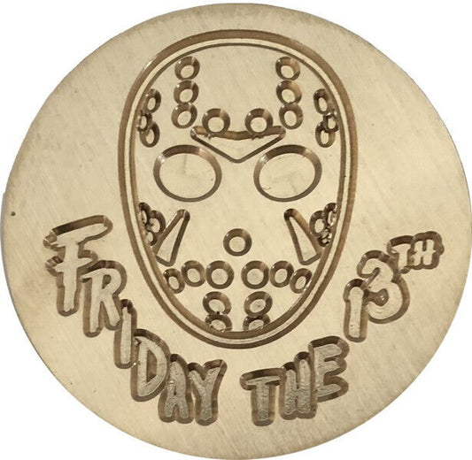 Jason Mask Wax Seal Stamp Head, 1.2" diameter - Friday the 13th!