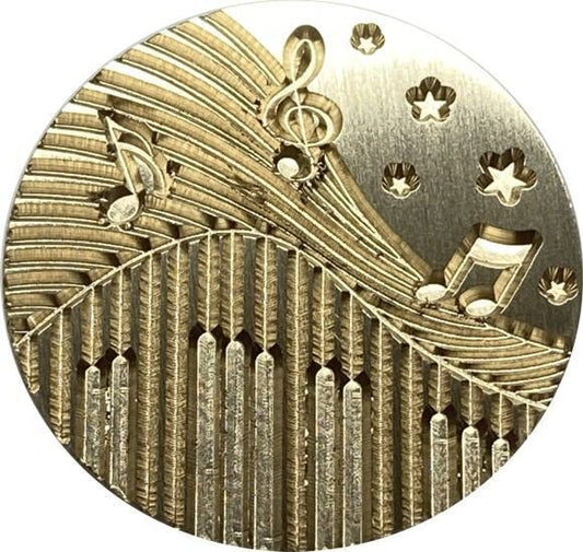 Music Notes & Symbols, Keyboard, Stars! Music-themed Wax Seal Stamp head