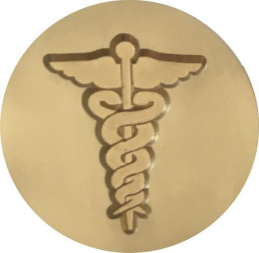 Caduceus Wax Seal Stamp engraved head; Doctor / Symbol of Healing (Slightly Imperfect)
