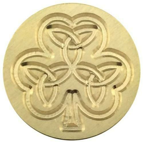 Shamrock Trinity Celtic Wax Seal Stamp Head, 1" diameter