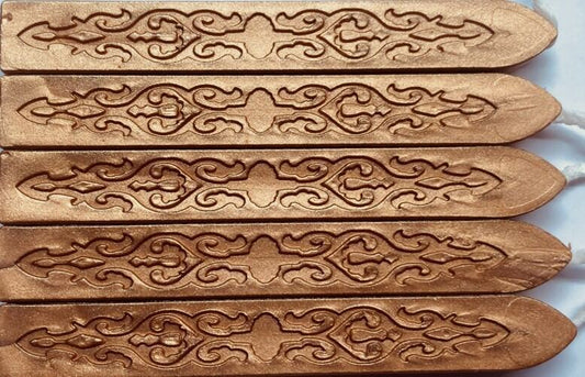 Copper Sealing Wax (with wick), 5 Sticks, for Beautiful Wax Seals!