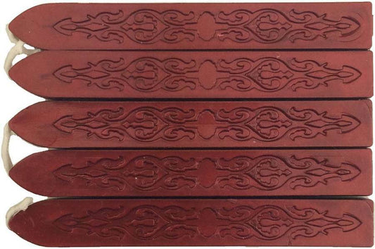 Cranberry Pearl Sealing Wax (with wick) - 5 Sticks