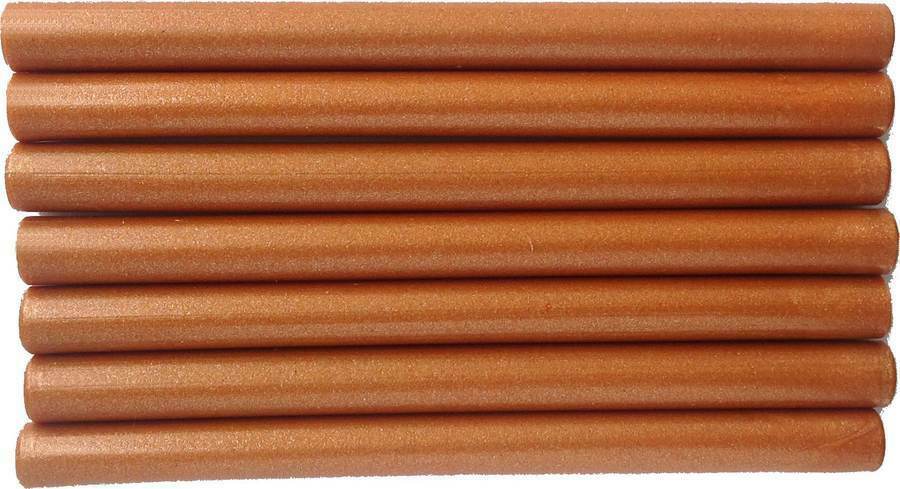 Shimmering Bronze Flexible Glue Gun Sealing Wax - 7 Sticks (5" long; full-size)