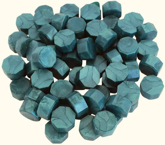 Teal Pearl Sealing Wax Beads for Envelopes & Invitations, approx 250 beads