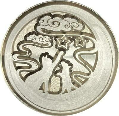 Cat and Mouse Reaching for Stars in the Clouds Wax Seal Stamp Head