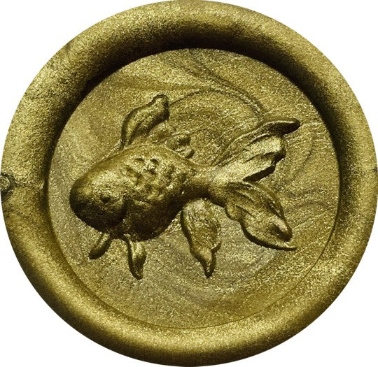 3D Goldfish Wax Seal Stamp head, 1" diameter