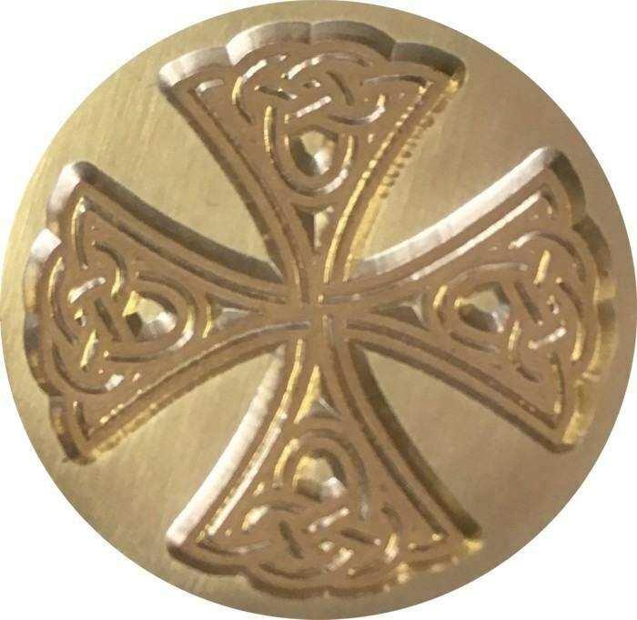 Celtic Cross Wax Seal Stamp - 1" diameter
