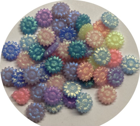 Iridescent Sealing Wax Bead Mix (pinks, blues, lavenders, fluorescent yellow/green) for Envelopes & Invitations, 3 ounces (approx. 325 beads)