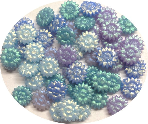 Iridescent Sealing Wax Bead Mix (blues and lavenders) for Envelopes & Invitations, 3 ounces (approx. 325 beads)