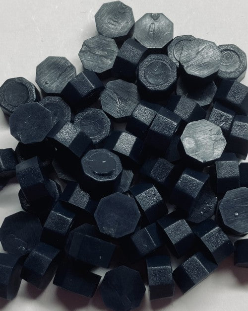 Deep Blue - Almost Black (solid) Sealing Wax Beads for Envelopes & Invitations, approx. 250 beads (3 oz)