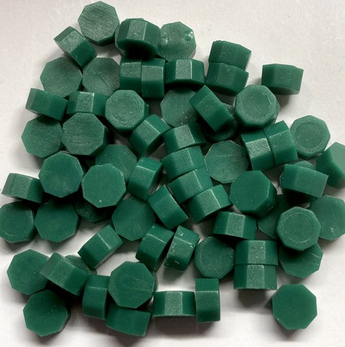 Dark Jade Green (solid) Sealing Wax Beads for Envelopes & Invitations, approx. 250 beads (3 oz)