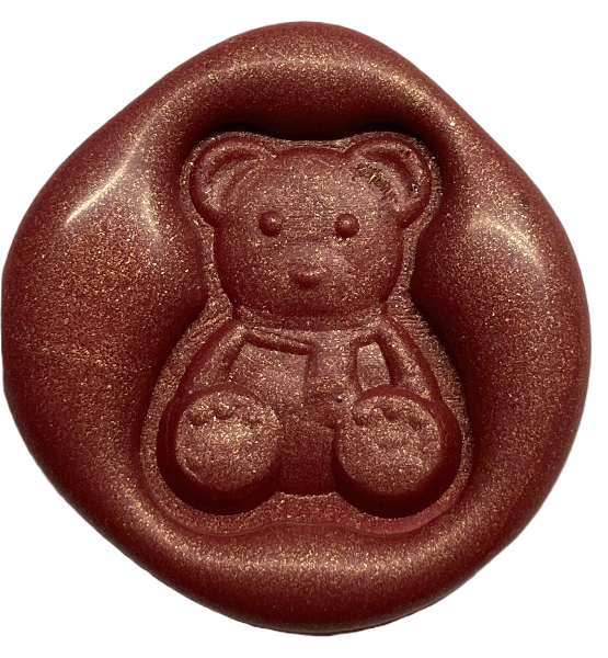 3D Teddy Bear wax seal sample