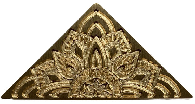 Art Deco-style Triangular wax seal stamp head