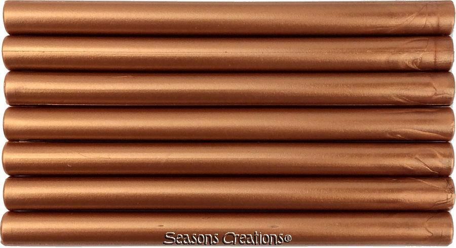Copper flexible glue gun sealing wax, 7 sticks